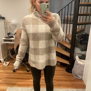 Brand new never worn sweater! Light brown and white